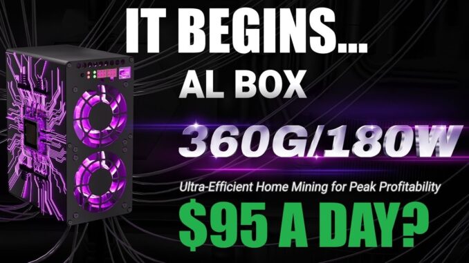 GPU MINING ALEPHIUM IS DEAD... Goldshell AL Box 360Gh/s 180w making $95 A DAY?